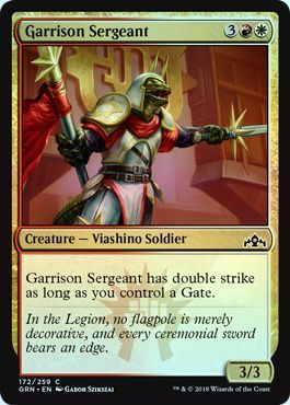 Garrison Sergeant 172 259 Foil Guilds of Ravnica Foil Singles Garrison Sergeant 172 259 Foil Guilds of Ravnica Foil Singles