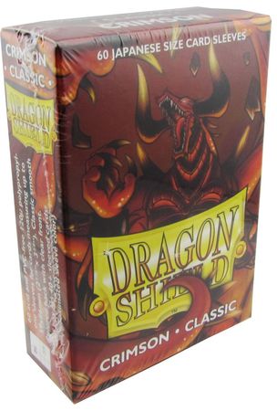 Dragon Shield Japanese Size Crimson Classic 60ct Sleeves (AT-10621)