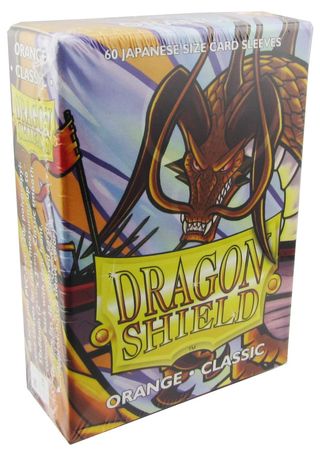 Dragon Shield Orange Classic 60ct Yugioh Sized Mini Sleeves AT 10613 Dragon Shield Orange Classic 60ct Yugioh Sized Mini Sleeves AT 10613