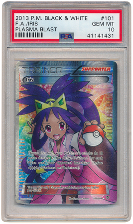Iris 101 101 PSA Gem Mint 10 Full Art Ultra Rare Plasma Blast 1431 Black White 10 Plasma Blast Singles Iris 101 101 PSA Gem Mint 10 Full Art Ultra Rare Plasma Blast 1431 Black White 10 Plasma Blast Singles