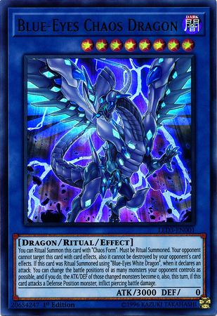 BlueEyes Chaos Dragon LED3 EN001 Ultra Rare 1st Edition