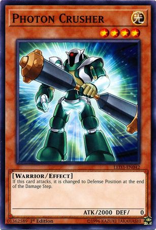 Photon Crusher LED3 EN042 Common 1st Edition Legendary Duelists White Dragon Abyss Singles Photon Crusher LED3 EN042 Common 1st Edition Legendary Duelists White Dragon Abyss Singles