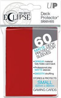 Ultra Pro Eclipse PRO Matte Apple Red 60ct Small Sized Sleeves UP85830 Sleeves Ultra Pro Eclipse PRO Matte Apple Red 60ct Small Sized Sleeves UP85830 Sleeves