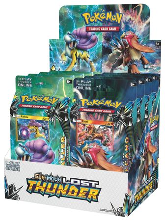 Sun & Moon Lost Thunder Theme Deck Box of 8 (Pokemon) | TrollAndToad