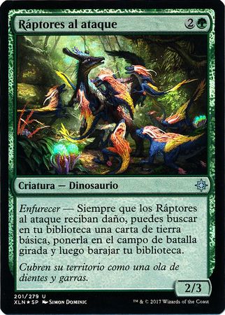 Raptores al ataque Ranging Raptors Foil 201 279 Ixalan Spanish Singles Raptores al ataque Ranging Raptors Foil 201 279 Ixalan Spanish Singles