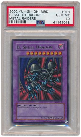 B Skull Dragon MRD 018 PSA Gem Mint 10 Ultra Rare Unlimited MRD 1018 Metal Raiders MRD Singles B Skull Dragon MRD 018 PSA Gem Mint 10 Ultra Rare Unlimited MRD 1018 Metal Raiders MRD Singles