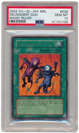Delinquent Duo MRL 039 PSA Gem Mint 10 Ultra Rare Unlimited MRL 1100 Magic Ruler MRL Unlimited Singles Delinquent Duo MRL 039 PSA Gem Mint 10 Ultra Rare Unlimited MRL 1100 Magic Ruler MRL Unlimited Singles