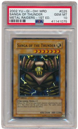 Sanga of the Thunder MRD 025 PSA Gem Mint 10 Super Rare 1st Edition MRD 1075 Metal Raiders MRD Singles Sanga of the Thunder MRD 025 PSA Gem Mint 10 Super Rare 1st Edition MRD 1075 Metal Raiders MRD Singles