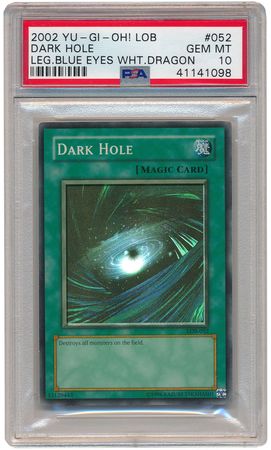 Dark Hole LOB 052 PSA Gem Mint 10 Super Rare Unlimited LOB 1098 Legend Of Blue Eyes White Dragon LOB Unlimited Singles Dark Hole LOB 052 PSA Gem Mint 10 Super Rare Unlimited LOB 1098 Legend Of Blue Eyes White Dragon LOB Unlimited Singles