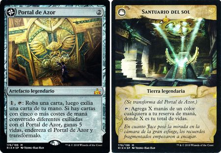 Portal de Azor Santuario del sol Foil 176 196 Rivals of Ixalan Spanish Singles Portal de Azor Santuario del sol Foil 176 196 Rivals of Ixalan Spanish Singles