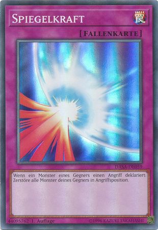 Spiegelkraft DASA DE059 Super Rare 1st Edition German Yugioh Cards Spiegelkraft DASA DE059 Super Rare 1st Edition German Yugioh Cards