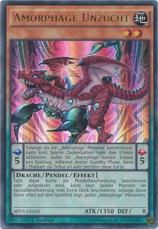 Amorphage Unzucht SHVI DE025 Ultra Rare 1st Edition German Yugioh Cards Amorphage Unzucht SHVI DE025 Ultra Rare 1st Edition German Yugioh Cards