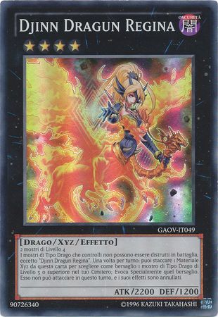 Djinn Dragun Regina GAOV IT049 Super Rare Unlimited Djinn Dragun Regina GAOV IT049 Super Rare Unlimited