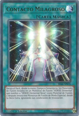 Contacto Milagroso BLLR SP076 Ultra Rare 1st Edition Spanish Yugioh Cards Contacto Milagroso BLLR SP076 Ultra Rare 1st Edition Spanish Yugioh Cards