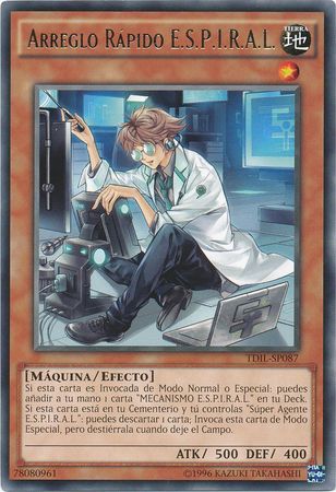 Arreglo Rapido E S P I R A L TDIL SP087 Rare Unlimited Spanish Yugioh Cards Arreglo Rapido E S P I R A L TDIL SP087 Rare Unlimited Spanish Yugioh Cards