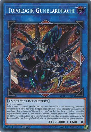 Topologik Gumblardrache BLRR DE043 Secret Rare 1st Edition German Yugioh Cards Topologik Gumblardrache BLRR DE043 Secret Rare 1st Edition German Yugioh Cards