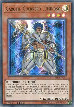 Garoth Guerrero Luminoso BLLR SP037 Ultra Rare 1st Edition Spanish Yugioh Cards Garoth Guerrero Luminoso BLLR SP037 Ultra Rare 1st Edition Spanish Yugioh Cards