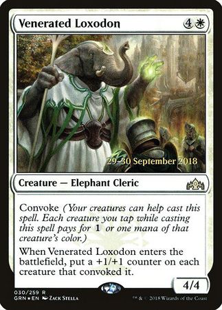 Venerated Loxodon 030 259 GRN Pre Release Foil Promo Venerated Loxodon 030 259 GRN Pre Release Foil Promo