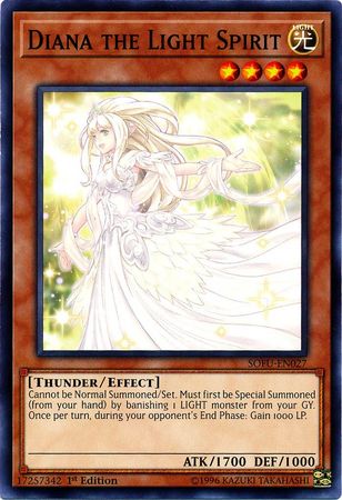 Diana the Light Spirit SOFU EN027 Common 1st Edition Soul Fusion 1st Edition Singles Diana the Light Spirit SOFU EN027 Common 1st Edition Soul Fusion 1st Edition Singles