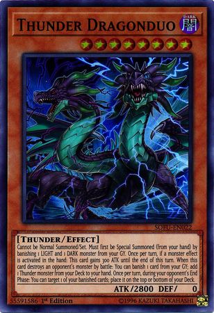 Thunder Dragonduo SOFU EN022 Super Rare 1st Edition Soul Fusion 1st Edition Singles Thunder Dragonduo SOFU EN022 Super Rare 1st Edition Soul Fusion 1st Edition Singles