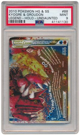 Kyogre Groudon Legend Bottom 88 90 PSA Mint 9 Ultra Rare Undaunted 1130 HGSS Undaunted Singles Kyogre Groudon Legend Bottom 88 90 PSA Mint 9 Ultra Rare Undaunted 1130 HGSS Undaunted Singles