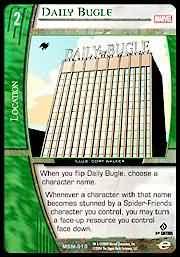 Daily Bugle MSM 010 Uncommon Vs System Marvel Web of Spiderman Daily Bugle MSM 010 Uncommon Vs System Marvel Web of Spiderman