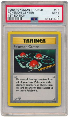 Pokemon Center 85 102 PSA Mint 9 Uncommon 1st Edition Base Set 1436 Base Set 1st Edition Singles Pokemon Center 85 102 PSA Mint 9 Uncommon 1st Edition Base Set 1436 Base Set 1st Edition Singles