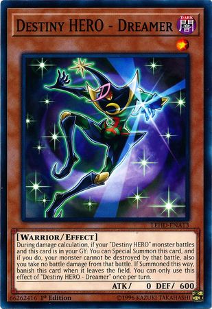 Destiny HERO Dreamer LEHD ENA13 Common 1st Edition Legendary Hero Decks 1st Edition Singles Destiny HERO Dreamer LEHD ENA13 Common 1st Edition Legendary Hero Decks 1st Edition Singles