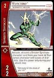 Electro Maxwell Dillon MSM 016 Uncommon Vs System Marvel Web of Spiderman Electro Maxwell Dillon MSM 016 Uncommon Vs System Marvel Web of Spiderman