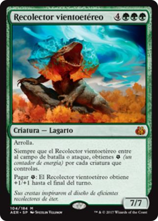 Recolector vientoetereo Aetherwind Basker 104 184 Spanish Aether Revolt Spanish Singles Recolector vientoetereo Aetherwind Basker 104 184 Spanish Aether Revolt Spanish Singles