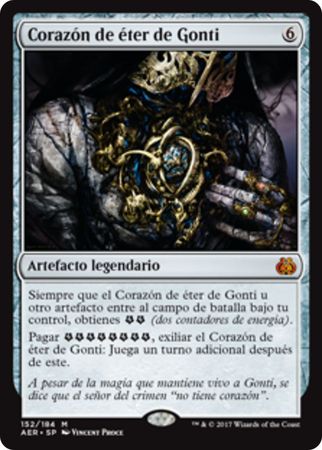 Corazon de eter de Gonti Gonti s Aether Heart 152 184 Spanish Aether Revolt Spanish Singles Corazon de eter de Gonti Gonti s Aether Heart 152 184 Spanish Aether Revolt Spanish Singles