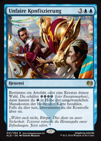 Unfaire Konfiszierung Confiscation Coup 41 264 Kaladesh German Singles Unfaire Konfiszierung Confiscation Coup 41 264 Kaladesh German Singles