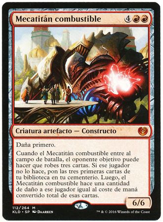 Mecatitan combustible Combustible Gearhulk 112 264 Kaladesh Spanish Singles Mecatitan combustible Combustible Gearhulk 112 264 Kaladesh Spanish Singles