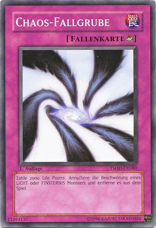 Chaos Fallgrube TSHD DE080 Common 1st Edition German Yugioh Cards Chaos Fallgrube TSHD DE080 Common 1st Edition German Yugioh Cards