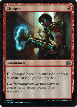 Choque Shock 098 184 Spanish Foil Aether Revolt Spanish Singles Choque Shock 098 184 Spanish Foil Aether Revolt Spanish Singles