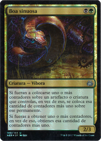 Boa sinuosa Winding Constrictor 140 184 Spanish Foil Aether Revolt Spanish Singles Boa sinuosa Winding Constrictor 140 184 Spanish Foil Aether Revolt Spanish Singles