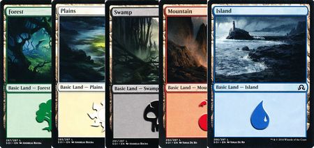 500 Basic Land Magic the Gathering Cards 100 of Each Color (MTG)