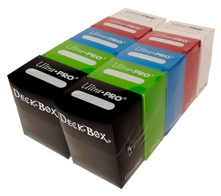 Ultra Pro Set of 10 Deck Boxes Red Blue Green Black and White Game Supplies Lots Bundles Ultra Pro Set of 10 Deck Boxes Red Blue Green Black and White Game Supplies Lots Bundles