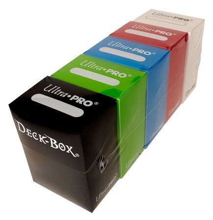 Ultra Pro Set of 5 Deck Boxes Red Blue Green Black and White Game Supplies Lots Bundles Ultra Pro Set of 5 Deck Boxes Red Blue Green Black and White Game Supplies Lots Bundles