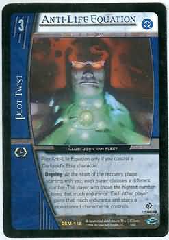 Anti Life Equation DSM 118 Rare Vs System DC Man of Steel Anti Life Equation DSM 118 Rare Vs System DC Man of Steel