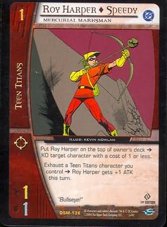 Roy Harper Speedy Mercurial Marksman DSM 136 Rare Vs System DC Man of Steel Roy Harper Speedy Mercurial Marksman DSM 136 Rare Vs System DC Man of Steel