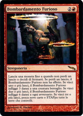 Bombardamento Furioso Fiery Gambit Mirrodin Italian Singles Bombardamento Furioso Fiery Gambit Mirrodin Italian Singles