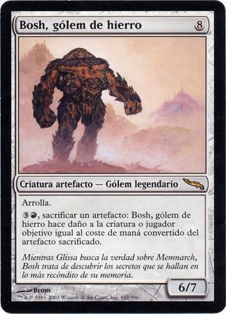 Bosh golem de hierro Bosh Iron Golem Mirrodin Spanish Singles Bosh golem de hierro Bosh Iron Golem Mirrodin Spanish Singles