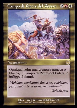 Campo di Pietre del Potere Powerstone Minefield Apocalypse Italian Singles Campo di Pietre del Potere Powerstone Minefield Apocalypse Italian Singles