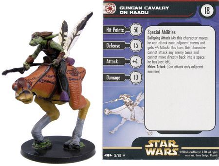 Gungan Cavalry on Kaadu 13 Clone Strike Star Wars Miniatures Rare Clone Strike Singles Gungan Cavalry on Kaadu 13 Clone Strike Star Wars Miniatures Rare Clone Strike Singles