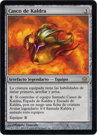 Casco de Kaldra Helm of Kaldra Fifth Dawn Spanish Singles Casco de Kaldra Helm of Kaldra Fifth Dawn Spanish Singles