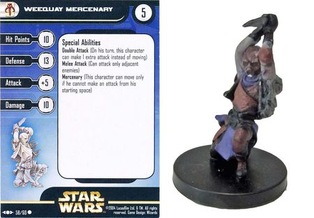 Weequay Mercenary 58 Clone Strike Star Wars Miniatures Common Clone Strike Singles Weequay Mercenary 58 Clone Strike Star Wars Miniatures Common Clone Strike Singles