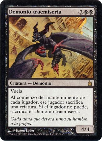 Demonio traemiseria Woebringer Demon Ravnica City of Guilds Spanish Singles Demonio traemiseria Woebringer Demon Ravnica City of Guilds Spanish Singles