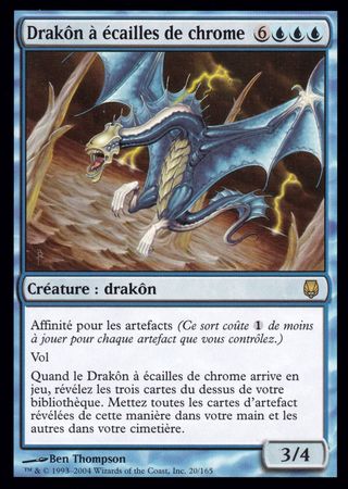 Drakon a ecailles de chrome Chromescale Drake Darksteel French Singles Drakon a ecailles de chrome Chromescale Drake Darksteel French Singles