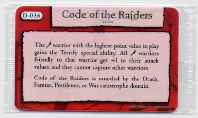 Code of the Raiders D 036 Mage Knight Dark Riders Mage Knight Dark Riders Singles Code of the Raiders D 036 Mage Knight Dark Riders Mage Knight Dark Riders Singles
